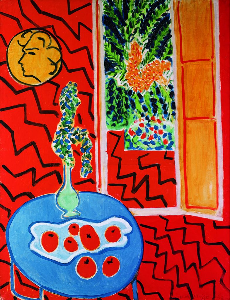 Henri Matisse. Interno Rosso. Still Life Su Tavola Rossa, 1947. Olio Su ...