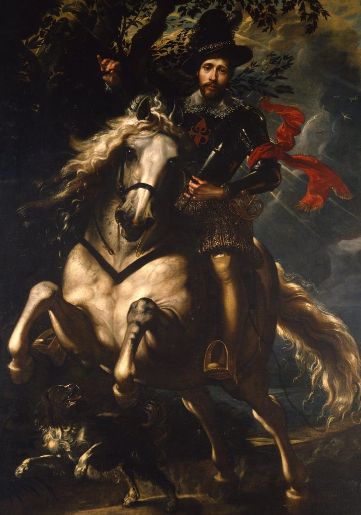 Peter Paul Rubens. Ritratto di Gio Carlo Doria a cavallo, 1606. Olio su tela, cm 265×188. Galleria Nazionale di Palazzo Spinola, Genova